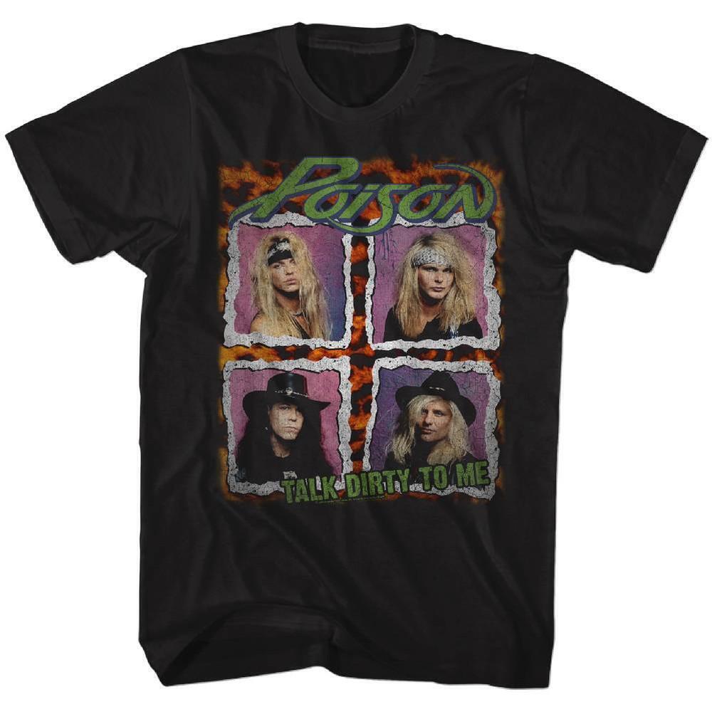 Poison Tour Shirt Classic Black Adult T Shirt